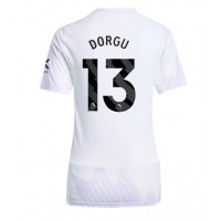 Stroje piłkarskie Manchester United Patrick Dorgu #13 Koszulka Wyjazdowej dla damskie 2025-26 Krótki Rękaw